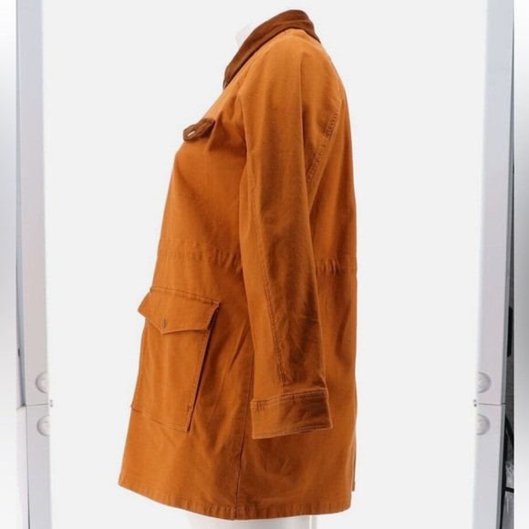 Joan Rivers Classics Collection Field Corduroy Trim Jacket Ginger 3x *NWOT* - Picture 4 of 7